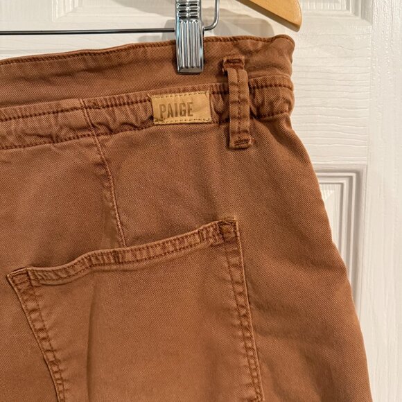 Paige Burt Orange Shorts Size 32 EUC w/ Drawstring and Button Zip Closure - Picture 3 of 8